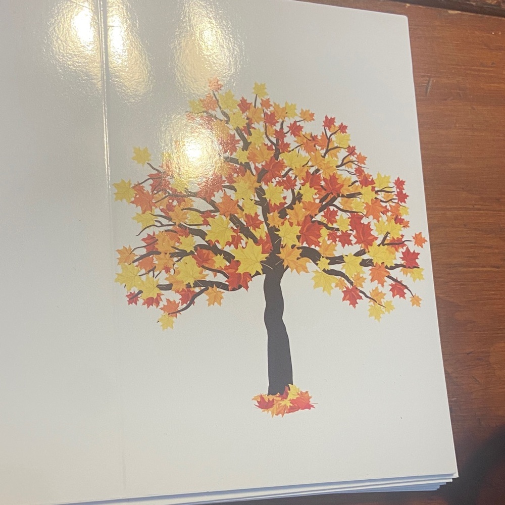 Autumn Tree Greeting Cards Set - Picture 5 of 6